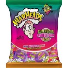 Warheads Bubble Gum Pops Assorted Peg Bag 105g