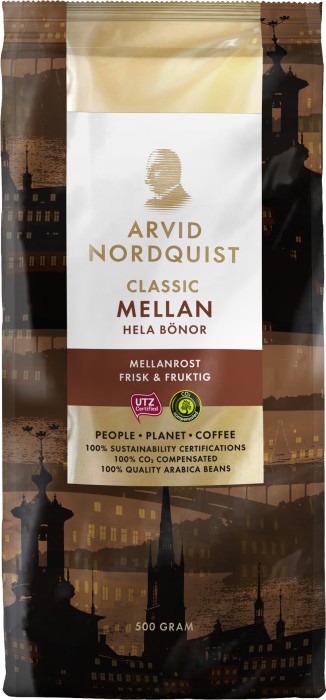 K p Arvid Nordquist Kaffe Classic Mellan Hela B nor 500 G P Delitea se