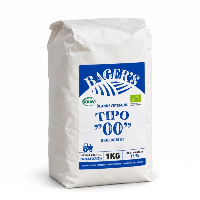 Bager's Tipo 00 Ekologiskt Ölandsvetemjöl 1kg