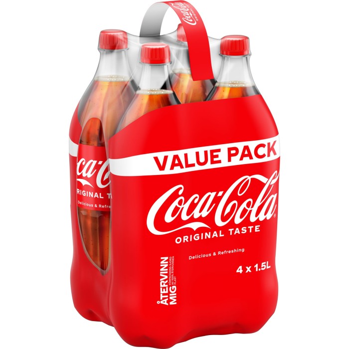 Köp Coca-Cola PET 4x1,5L på delitea.se