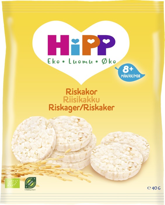 Köp Hipp Riskakor 8m 40g på delitea.se