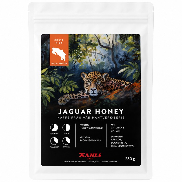 Kahls Kaffe Honey Jaguar Costa Rica Hela B&ouml;nor 250g