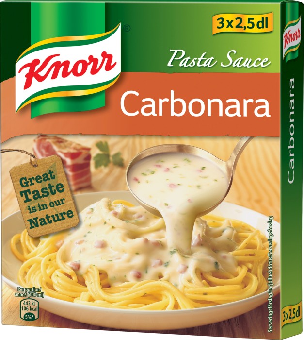 Köp Knorr Pastasås Carbonara 3x2,5 dl på delitea.se