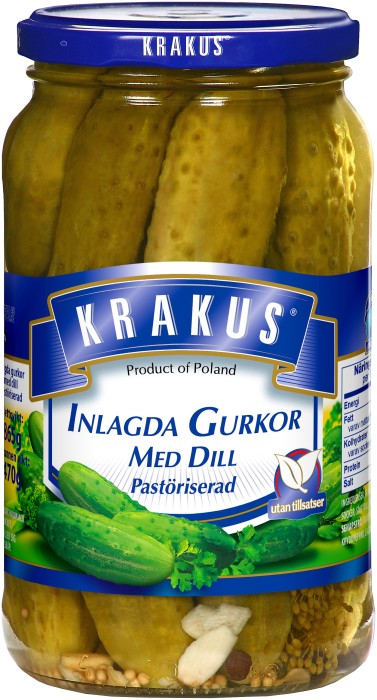 Köp Bergendahls 1512 Krakus Krakus Gurka Dill Pickle 865ml Sevan