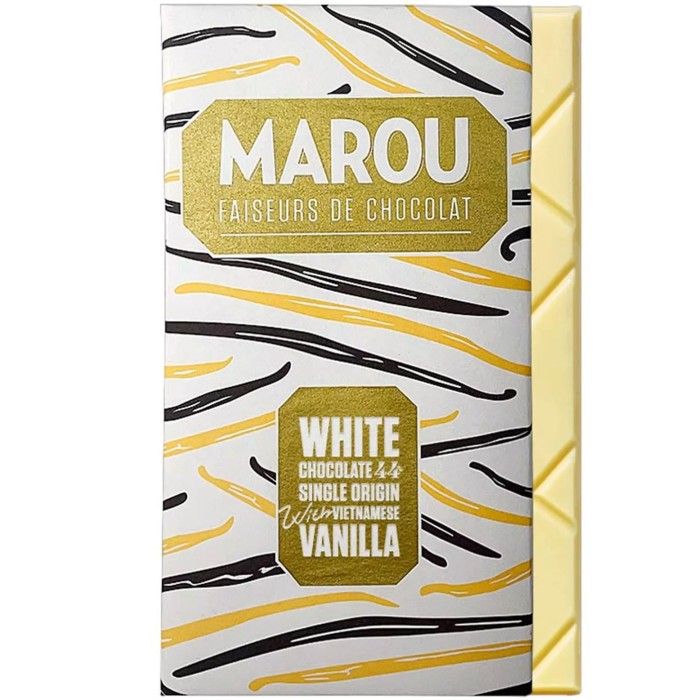 Marou White Vit Choklad 44% 80g