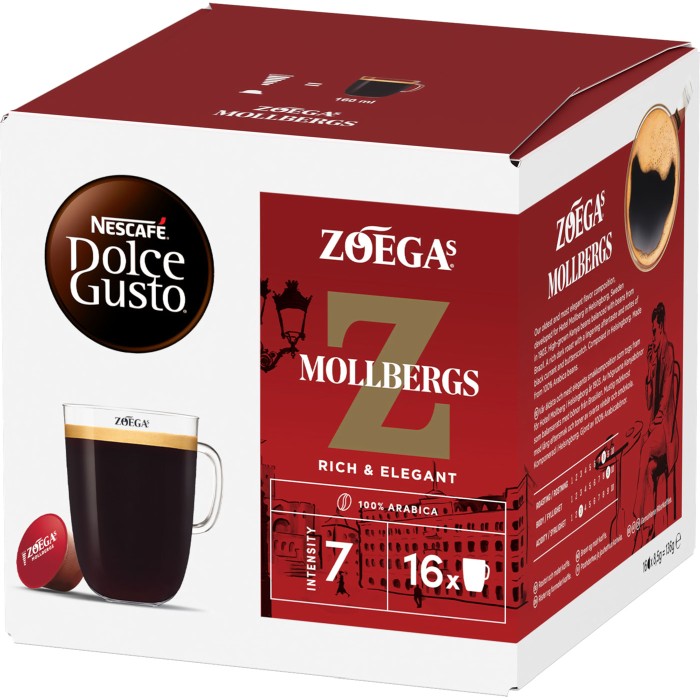 Nescaf&eacute; Dolce Gusto Zoegas Mollbergs Kaffekapsel 16st