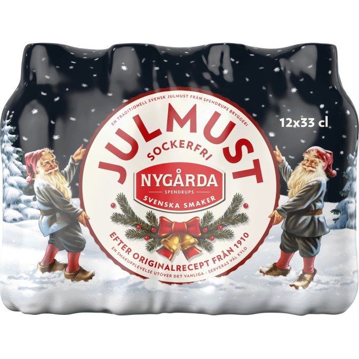 Nygårda Julmust Sockerfri 12x33cl