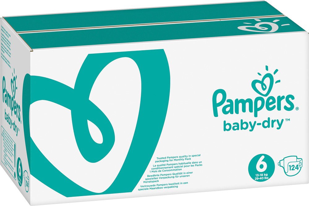 Beheer sectie Vervallen Köp Pampers Baby-Dry Size 6 månadsbox på delitea.se