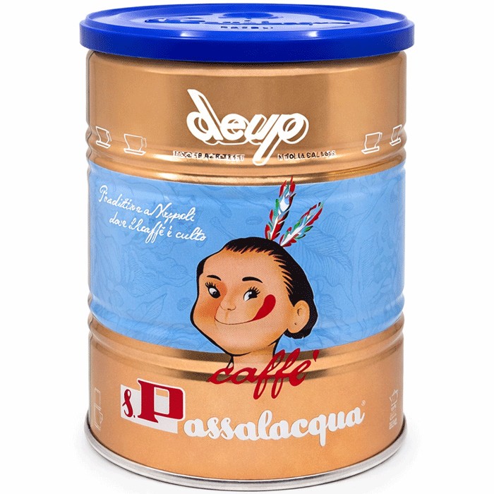 Passalacqua Espresso DeUp Malet Koffeinfritt Pl&aring;tburk 250g