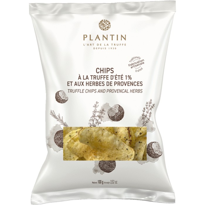 Köp Plantin Chips med Sommartryffel & Provencalska Örter 100g på delitea.se