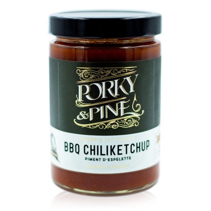 Köp Porky And Pine Ketchup Bbq Chili Espelette 580ml På