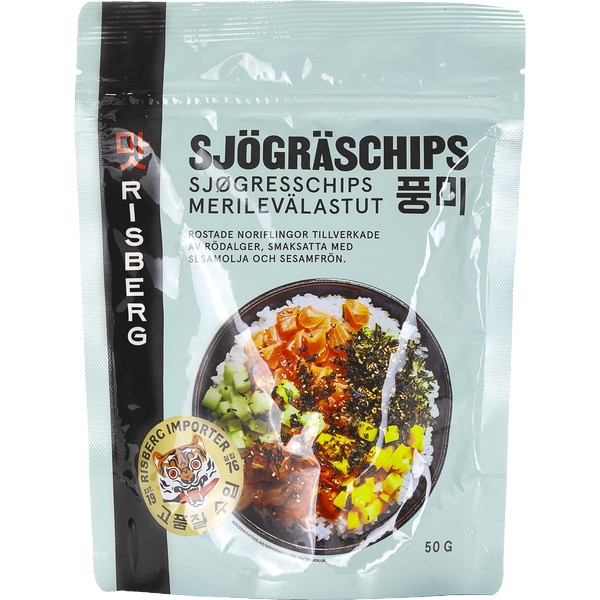 Risberg Sjögräschips med Sesamsmak 50g