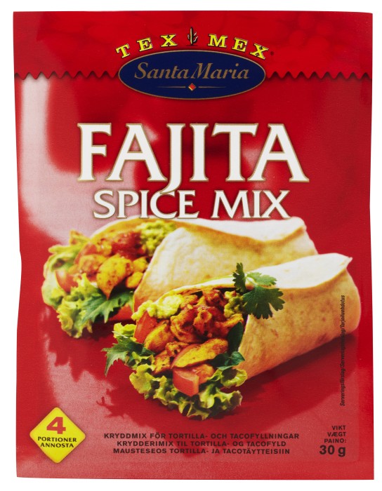 Köp BERGENDAHLS 1512 SANTA SANTA FAJITAS KRYDDMIX 30G (SANTA