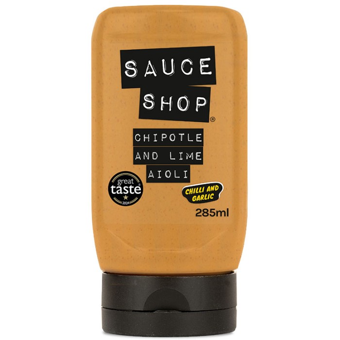 Sauce Shop Chipotle & Lime Aioli Mayo 285ml