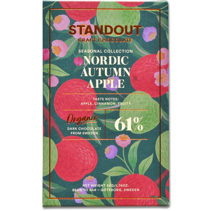 Standout Chocolate Nordic Autumn Apple 50g