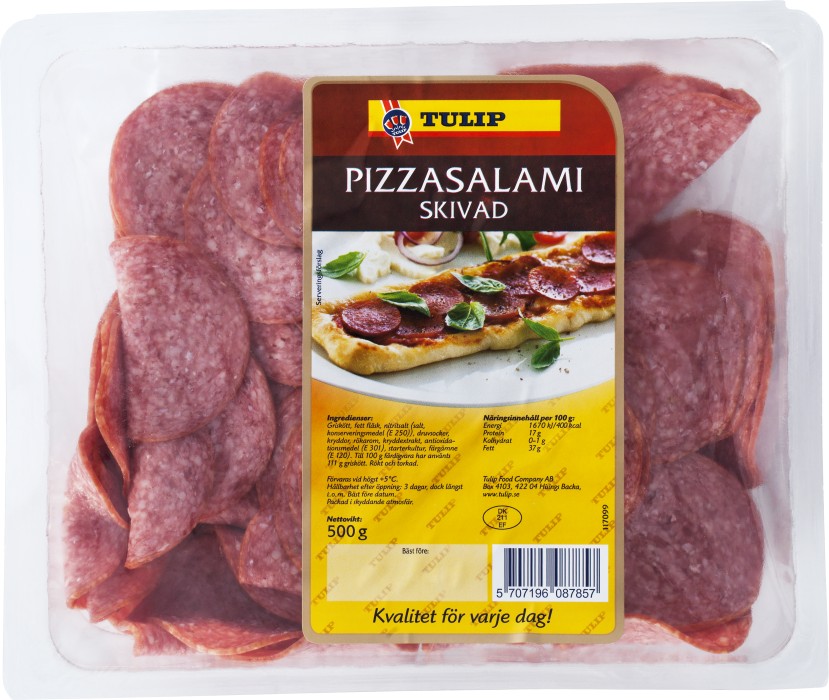 Köp BERGENDAHLS 1512 TULIP TULIP PIZZASALAMI 500G (TULIP FOOD
