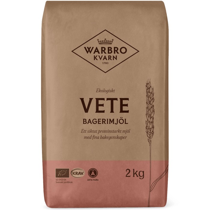 Warbro Kvarn Vetemjöl Bageri 2kg