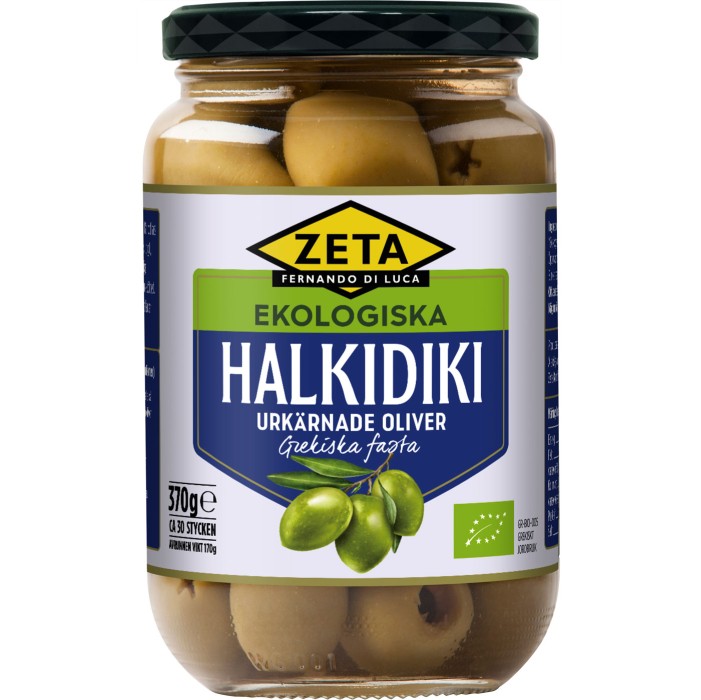 Zeta Halkidikioliver Urkärnade 370g